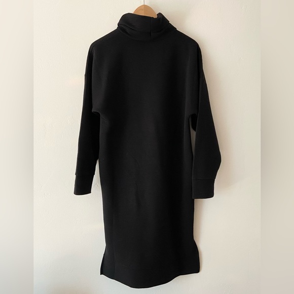 Black Cowl Neck Sweater Dress - Picture 2 of 4